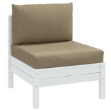 vidaXL Palletkussens Set (2 st.) - Gemêleerd Taupe - 33% Korting