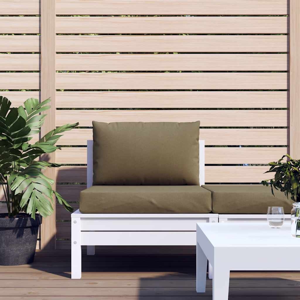 vidaXL Palletkussens Set (2 st.) - Gemêleerd Taupe - 33% Korting