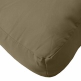 vidaXL Palletkussens Set (2 st.) - Gemêleerd Taupe - 33% Korting