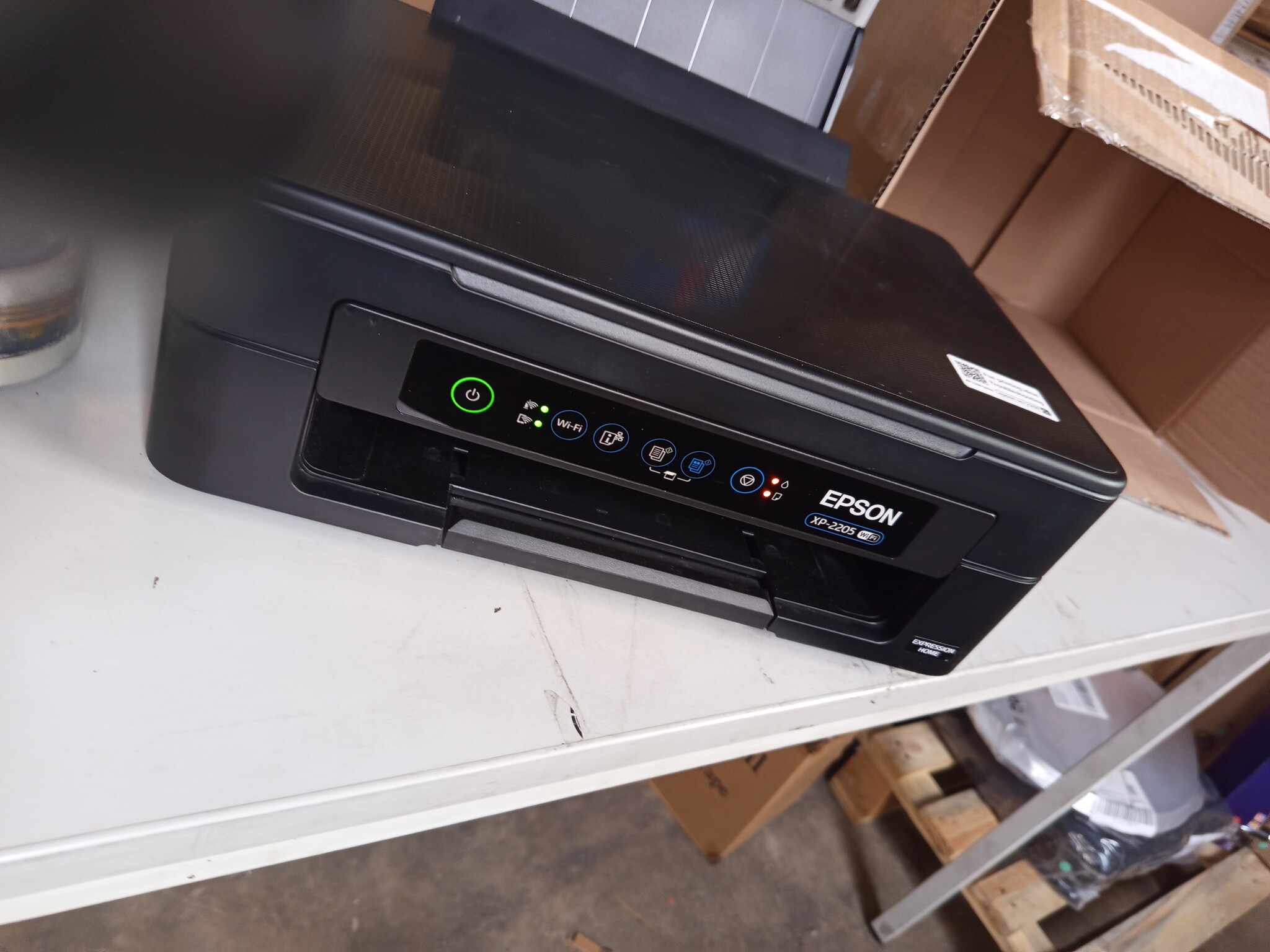 Epson Expression Home XP-2205 3-in-1 multifunctioneel inkjetapparaat, printer (DIN A4, scanner, kopieerapparaat, wifi, afzonderlijke cartridges), geschikt voor Amazon Dash Replenishment, zwart