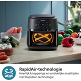 Philips Airfryer 2000 4.2L - 1500W with RapidAir technology - Maat 4.2 L (2-3 Personen)