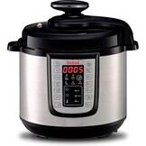 Tefal Fast & Delicious Multikocher 6 Liter - Elektrische Snelkookpan - RVS/Zwart - CY505EF0