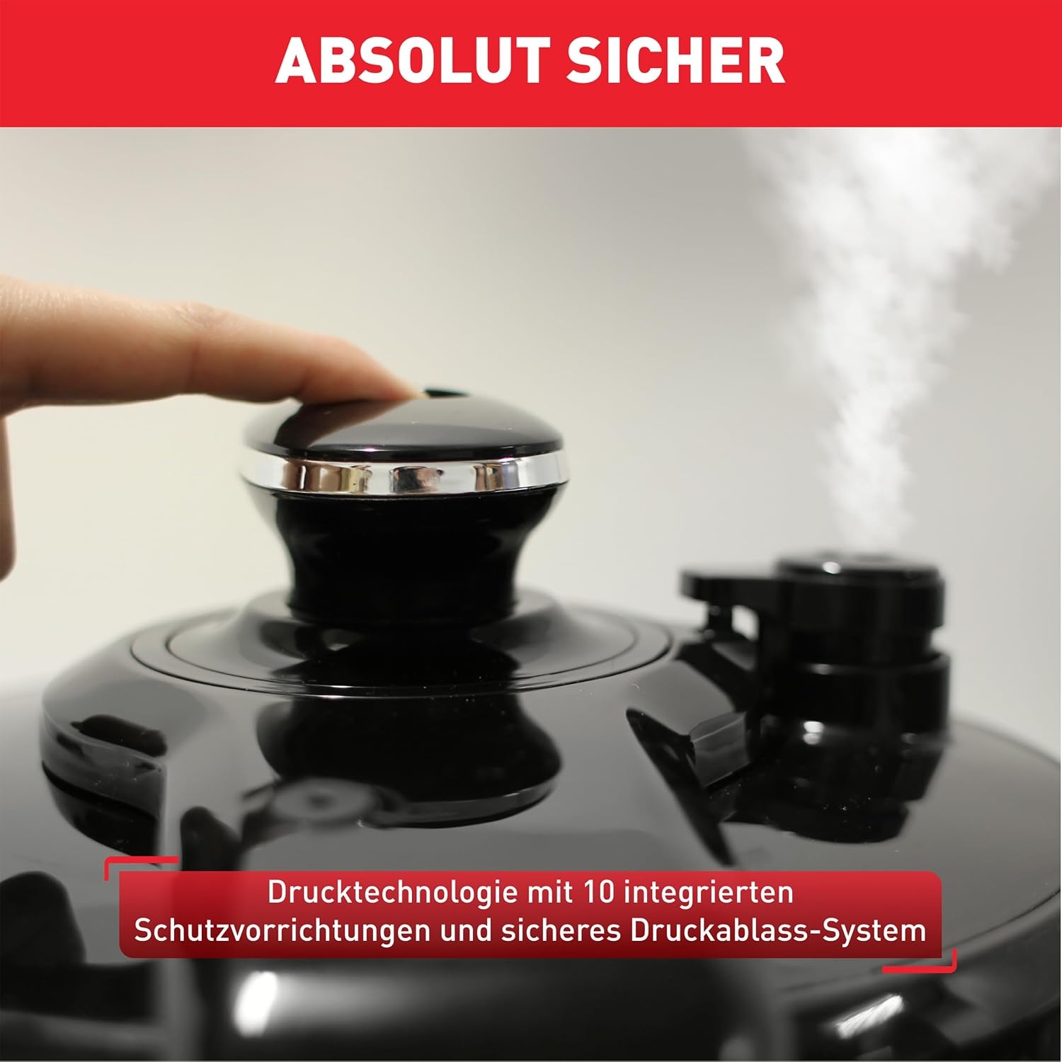 Tefal Fast & Delicious Multikocher 6 Liter - Elektrische Snelkookpan - RVS/Zwart - CY505EF0