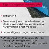 easydruck24de Zelfklevende Ferromagnetische Plaat 50x70 cm Wit - mag231 - Maat 50B x 70H cm