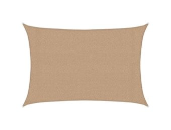 VidaXL Zonnezeil Taupe 3x4m HDPE - 33% Korting
