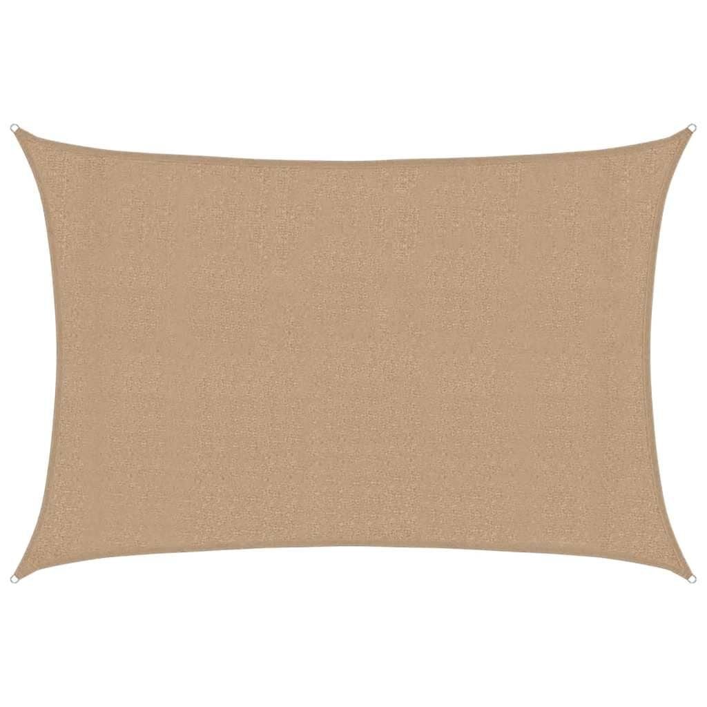 VidaXL Zonnezeil Taupe 3x4m HDPE - 33% Korting