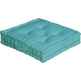 Vloerkussen Zwart 50x50x10 cm Katoen - 27% Korting