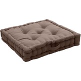 Vloerkussen Zwart 50x50x10 cm Katoen - 27% Korting