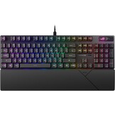 ASUS ROG Strix Scope II RX - mechanisch toetsenbord, ROG RX-switches, IP57 waterdichtheid, toetsenbordtoetsen van PBT, multifunctionele bedieningselementen en polssteun, AZERTY