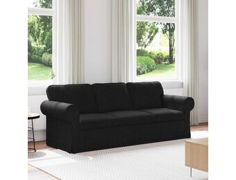 vidaXL Bank Zwart 215 cm Stof met 35% Korting