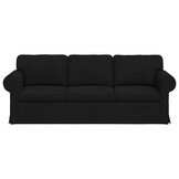 vidaXL Bank Zwart 215 cm Stof met 35% Korting