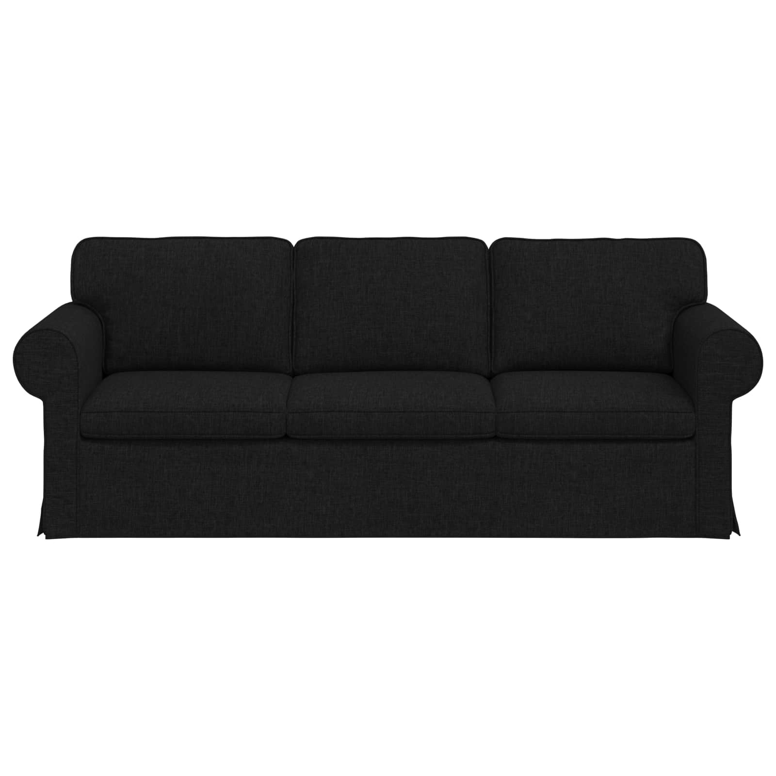 vidaXL Bank Zwart 215 cm Stof met 35% Korting
