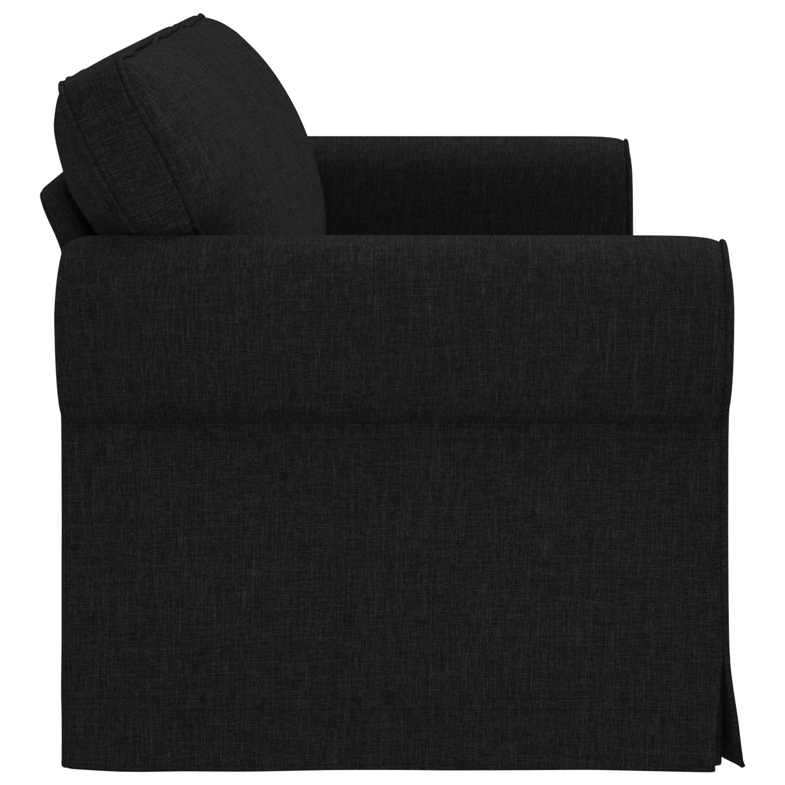 vidaXL Bank Zwart 215 cm Stof met 35% Korting