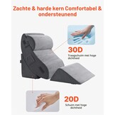 Verstelbaar Wigkussen Set (4-delig) - 58% Korting