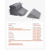 Verstelbaar Wigkussen Set (4-delig) - 58% Korting
