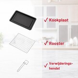 Mini Oven 20L met Hetelucht & 6 Bakfuncties - 1380W (34% Korting)