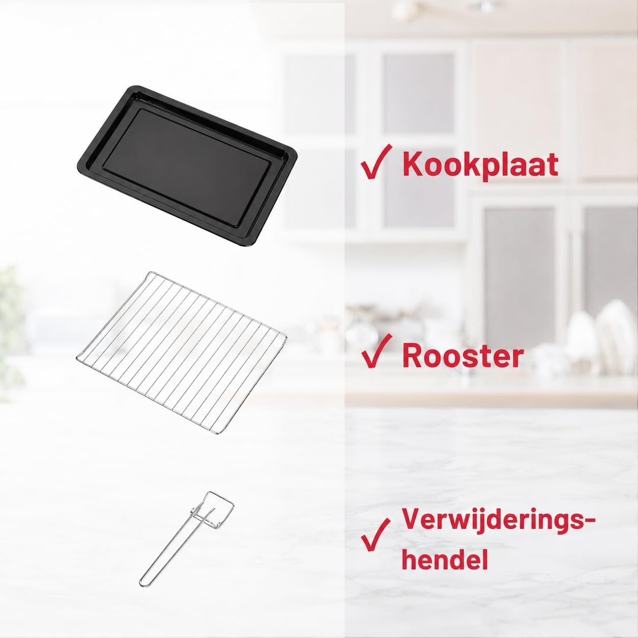 Mini Oven 20L met Hetelucht & 6 Bakfuncties - 1380W (34% Korting)