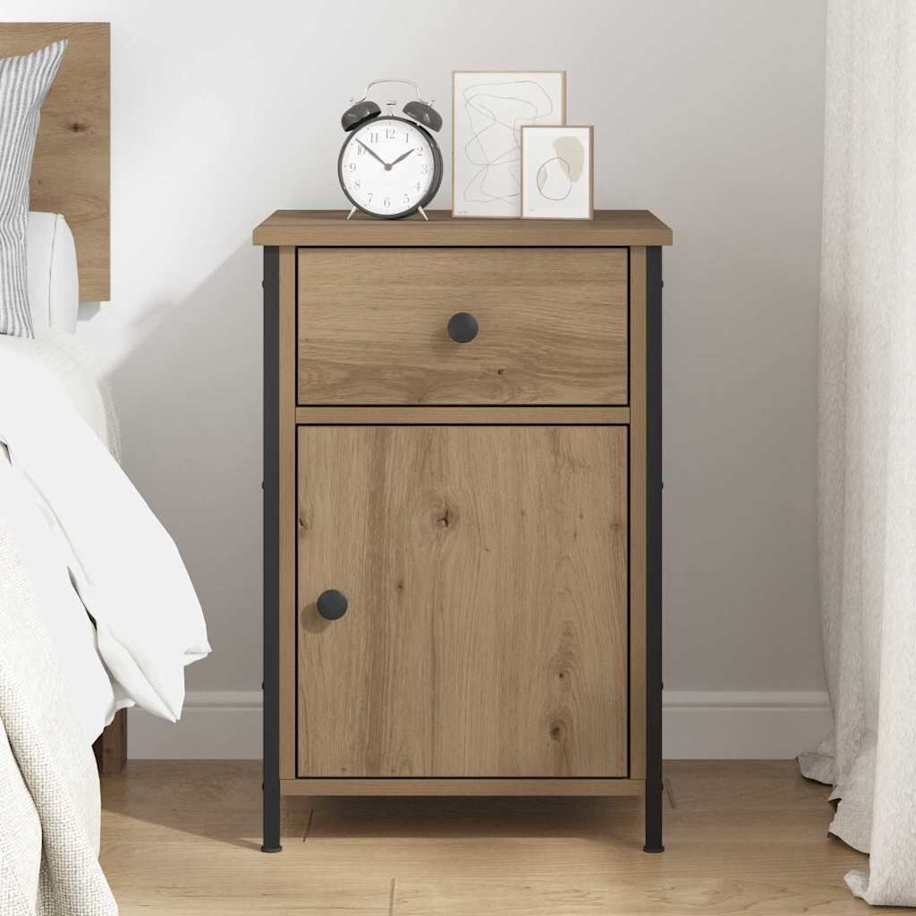 Nachtkastje Eiken Bewerkt Hout Met Korting