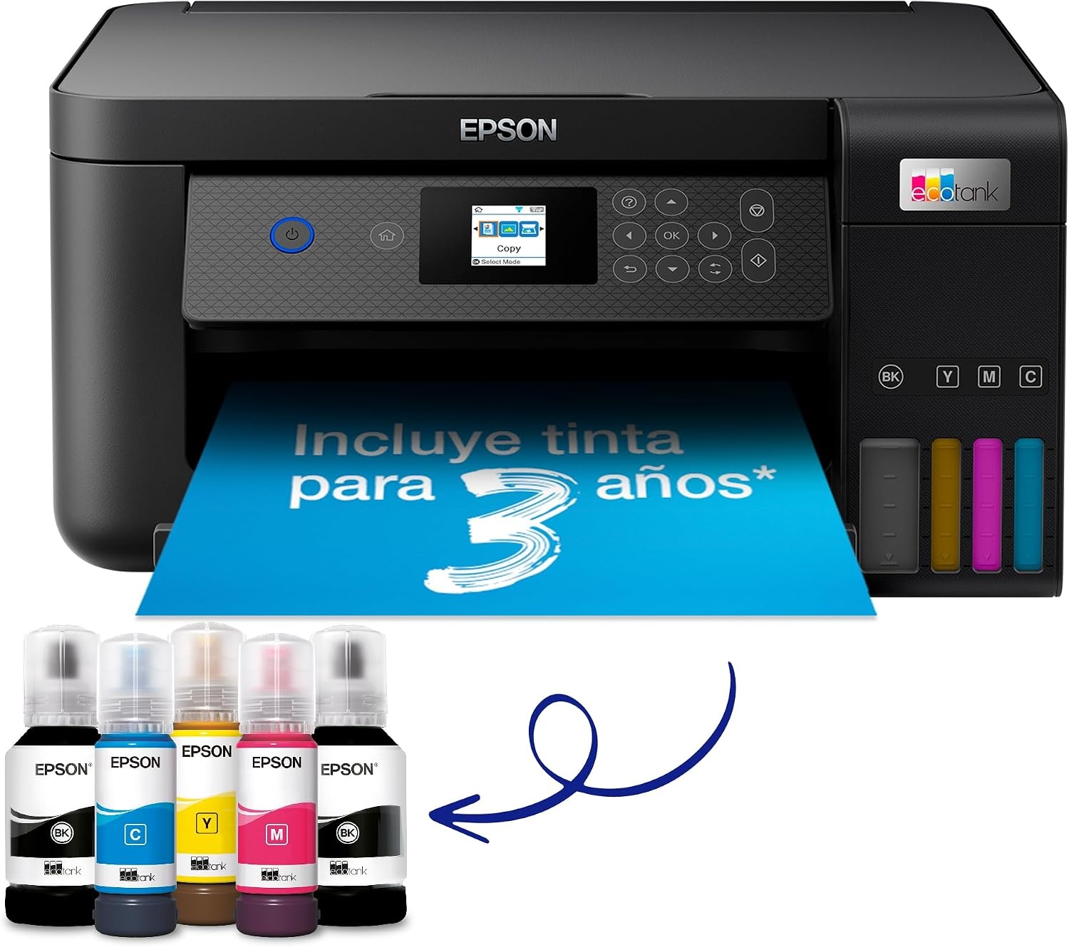 Multifunctionele Inkttankprinter L3256 Wit - 55% Korting!