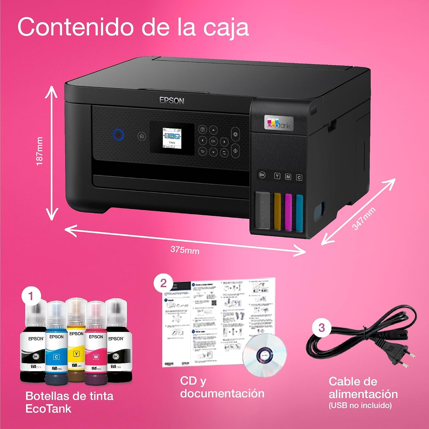 Multifunctionele Inkttankprinter L3256 Wit - 55% Korting!