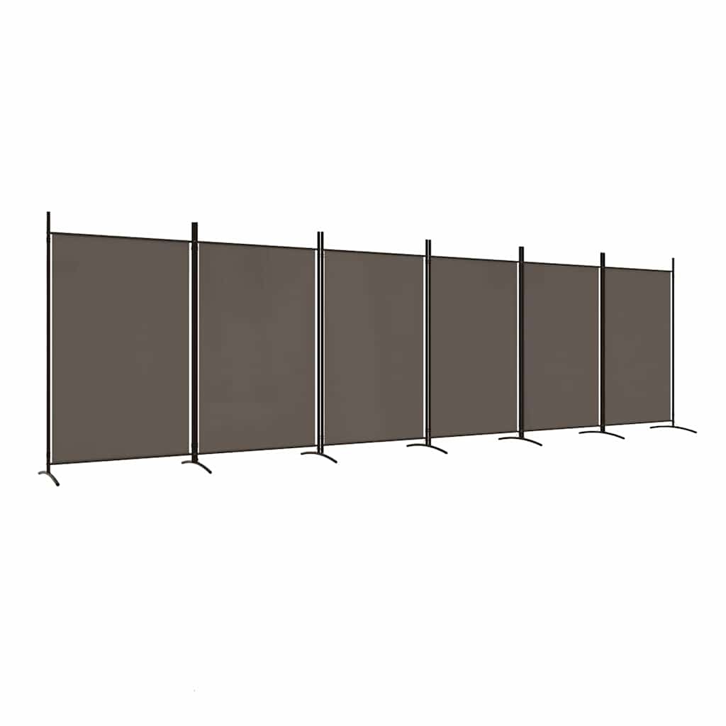 Kamerscherm met 6 panelen, 520x180 cm, Antraciet - 34% Korting!
