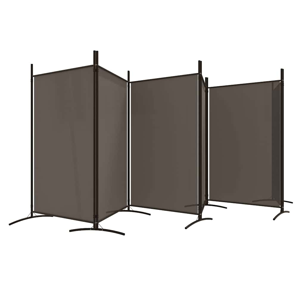 Kamerscherm met 6 panelen, 520x180 cm, Antraciet - 34% Korting!