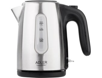 Waterkoker RVS Zwart 1L 1200W - 31% Korting
