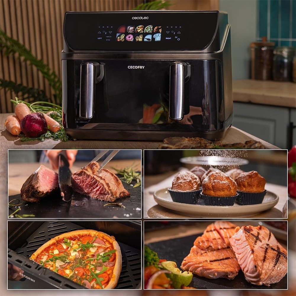 Luchtfriteuse 10L 2800W | 3-in-1 Grill & Bakplaat | 59% Korting