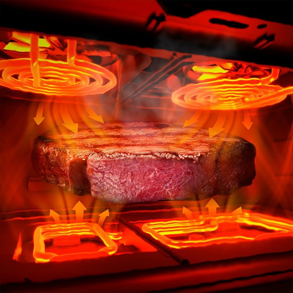 Luchtfriteuse 10L 2800W | 3-in-1 Grill & Bakplaat | 59% Korting