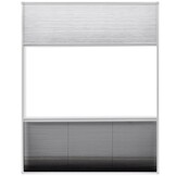 Plissé Hordeur met Verduistering 80x100cm Aluminium - 54% Korting