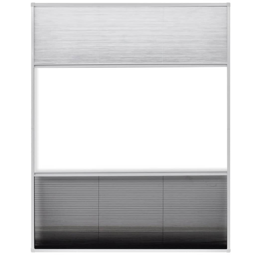 Plissé Hordeur met Verduistering 80x100cm Aluminium - 54% Korting