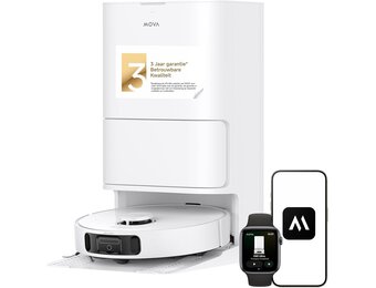 Robotstofzuiger Mova E40 Ultra Wit met Dweilfunctie, 19.000 Pa, 60% Korting