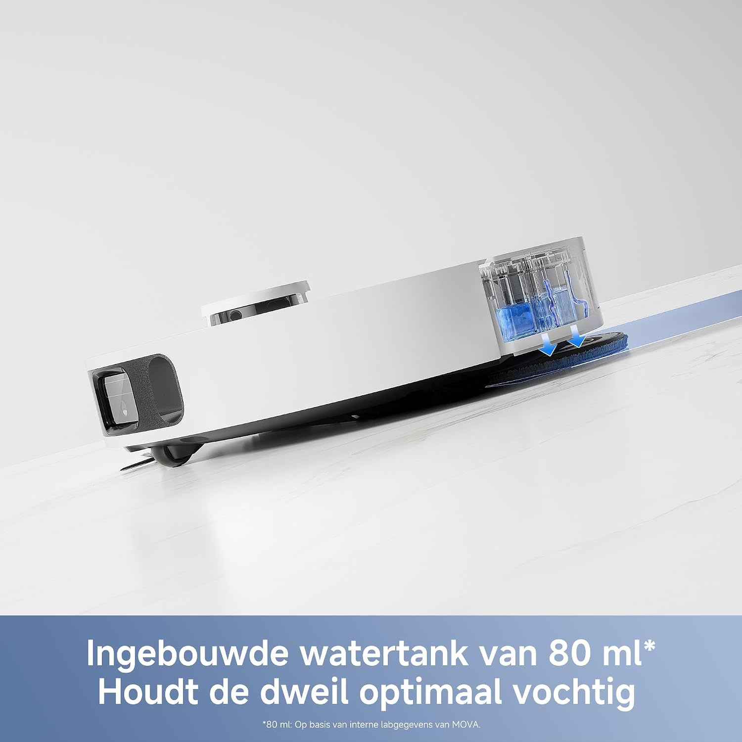 Robotstofzuiger Mova E40 Ultra Wit met Dweilfunctie, 19.000 Pa, 60% Korting