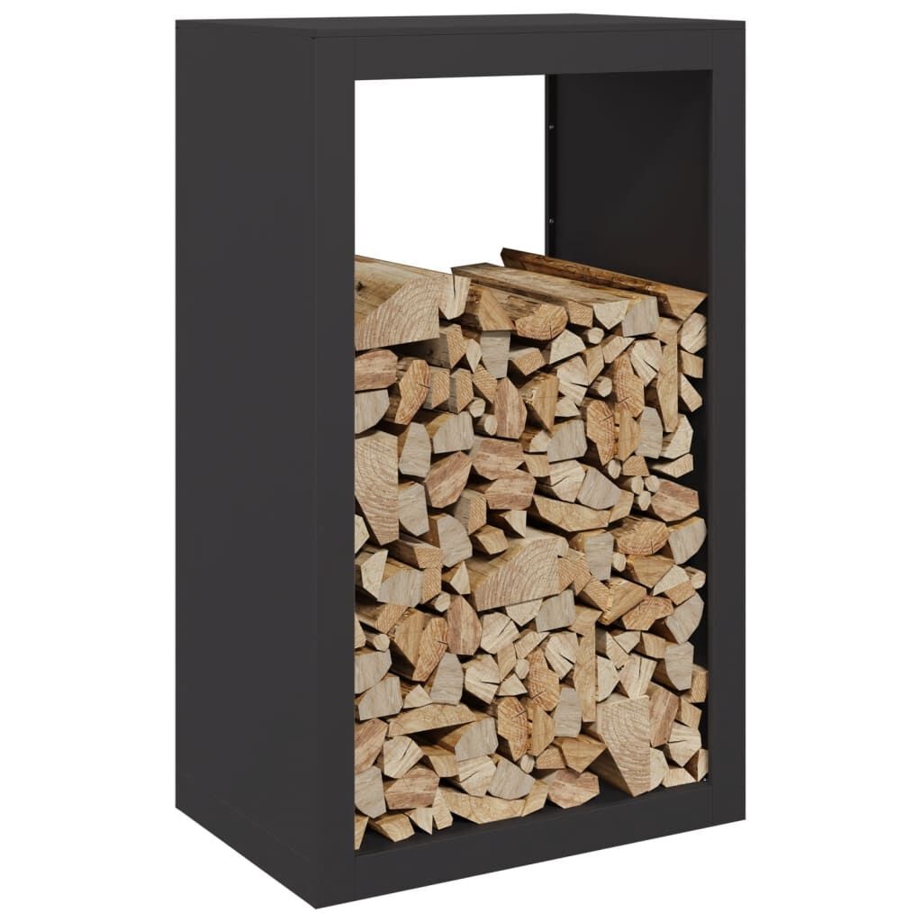 Zwart Stalen Haardhoutrek 60x40x100 cm - 34% Korting