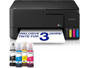 All-in-One Inkjetprinter ET-2912 Zwart | 54% Korting | Inkt voor 3 Jaar
