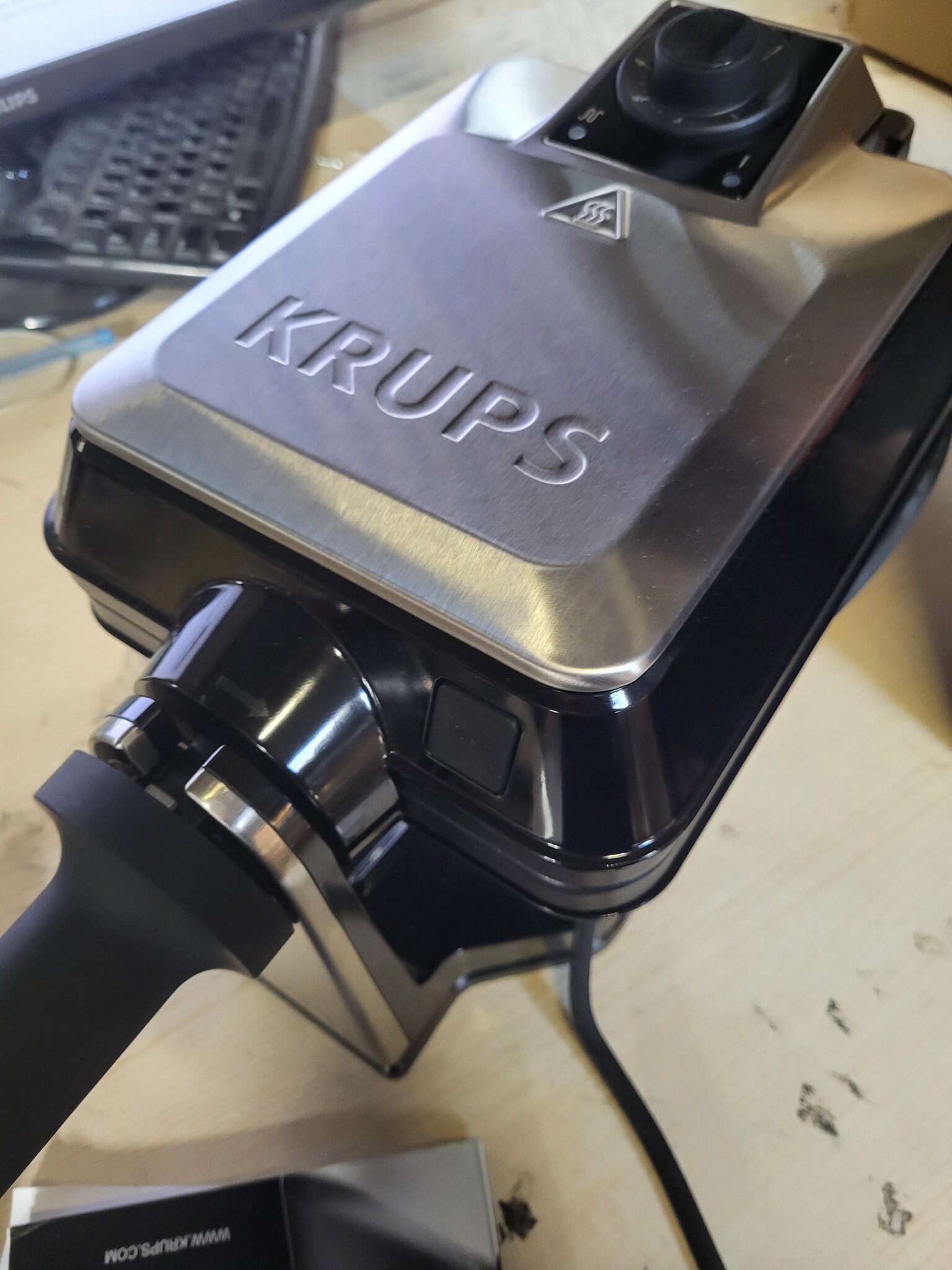 Wafelijzer Krups FDD95D 1200W RVS Zwart | 54% Korting