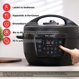 Multicooker Snelkookpan 7.1L Zwart Chrome - 54% Korting