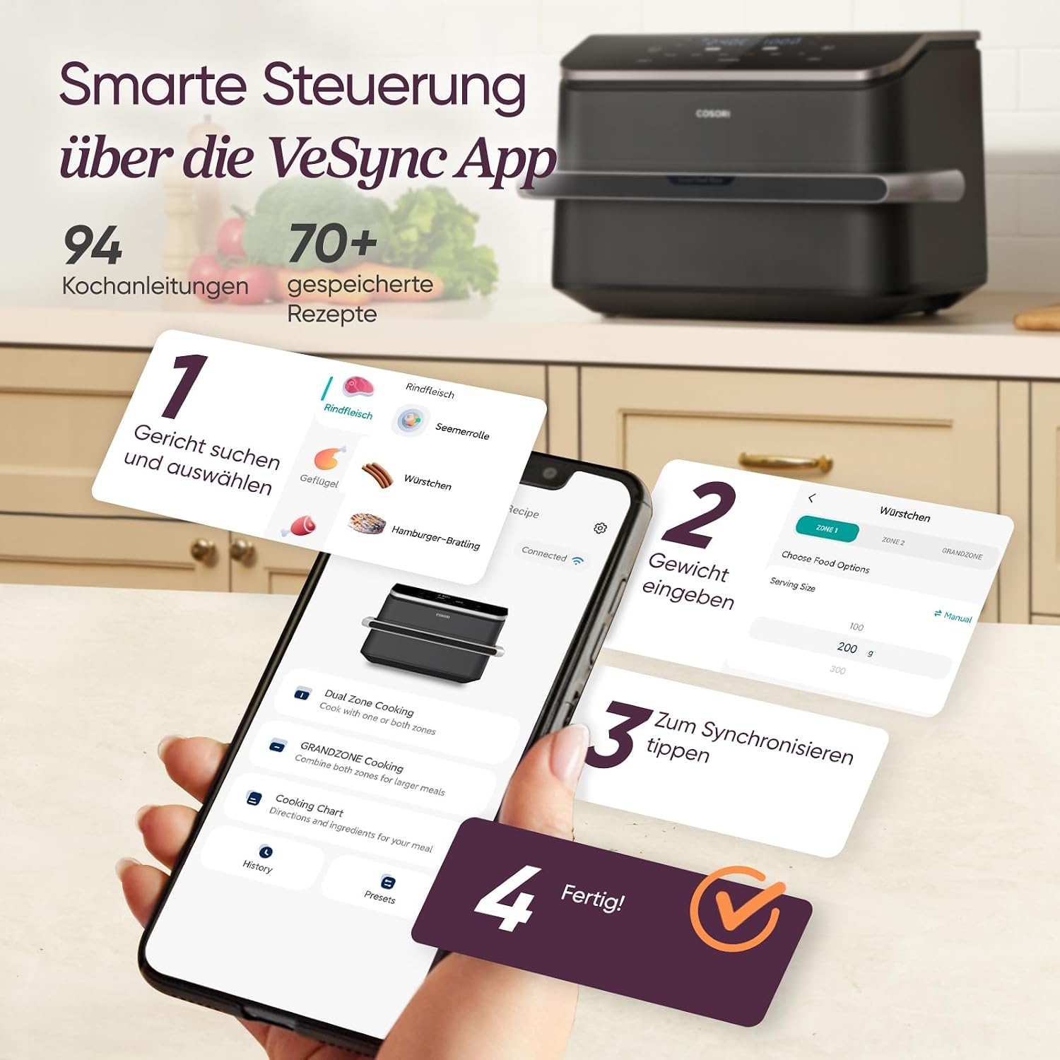Cosori Dual Blaze Airfryer 10L - 54% Korting - Flexibele Kamers