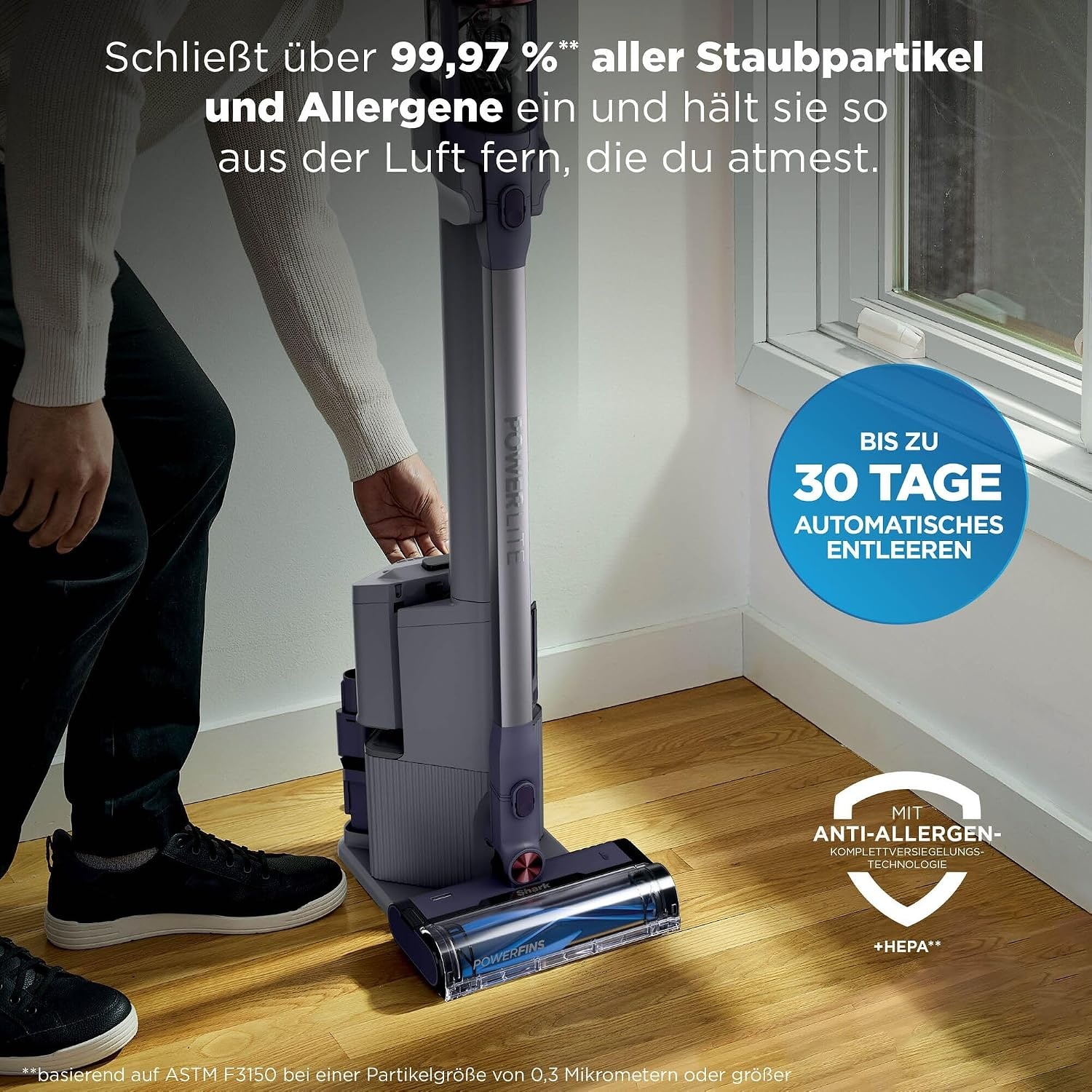 Shark PowerLite Steelstofzuiger met Laadstation (59% korting)