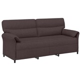 Donkerbruine 3-zits Bank - 198 x 83 x 95 cm - 35% Korting