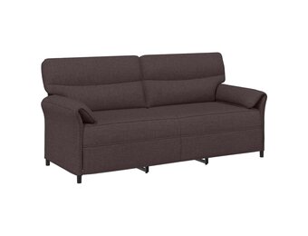 Donkerbruine 3-zits Bank - 198 x 83 x 95 cm - 35% Korting