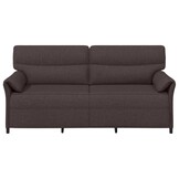 Donkerbruine 3-zits Bank - 198 x 83 x 95 cm - 35% Korting