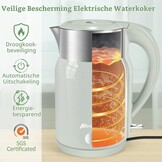 Snelle Groene Waterkoker 1.8L - 2200W - Dubbelwandig - 32% Korting