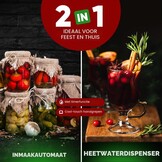 ProfiCook 2-in-1 Warme Dranken & Inmaakautomaat - 32L, 2100W, RVS, XL, Chroom Zwart - 34% Korting