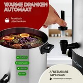 ProfiCook 2-in-1 Warme Dranken & Inmaakautomaat - 32L, 2100W, RVS, XL, Chroom Zwart - 34% Korting