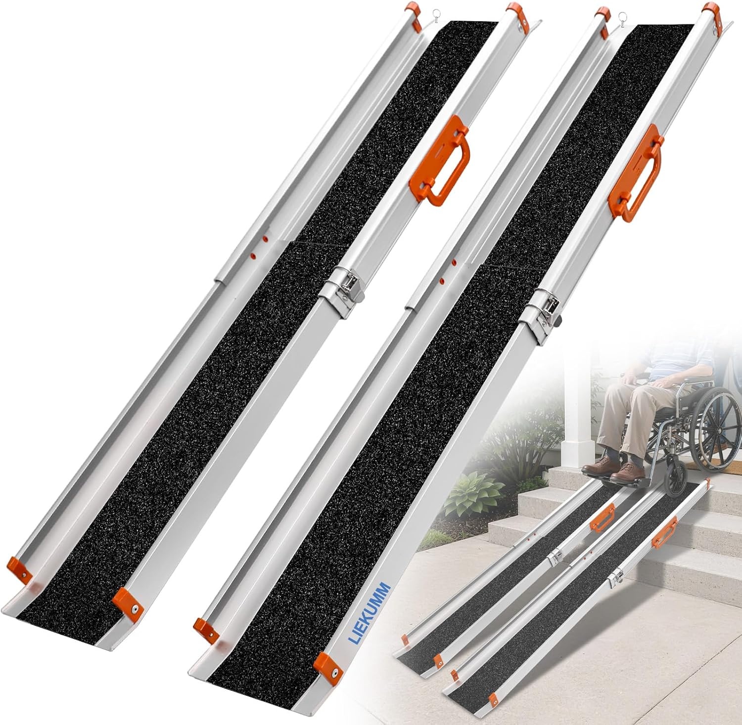 Rolstoelhelling LIEKUMM 2x 138-244 cm, 300kg draagkracht, 30% korting