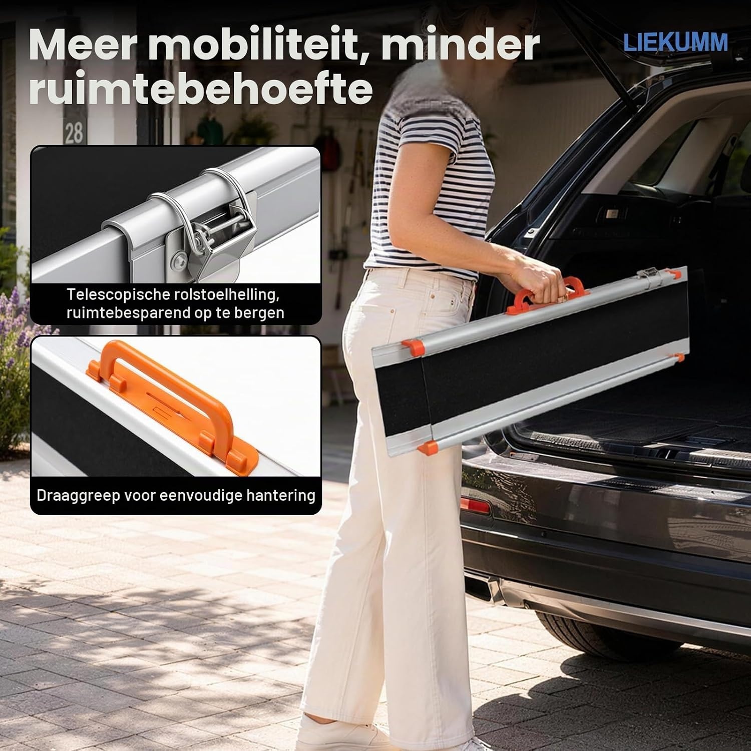 Rolstoelhelling LIEKUMM 2x 138-244 cm, 300kg draagkracht, 30% korting
