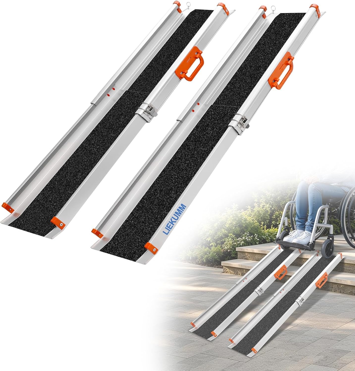 Rolstoelhelling LIEKUMM 2x 138-244 cm, 300kg draagkracht, 30% korting