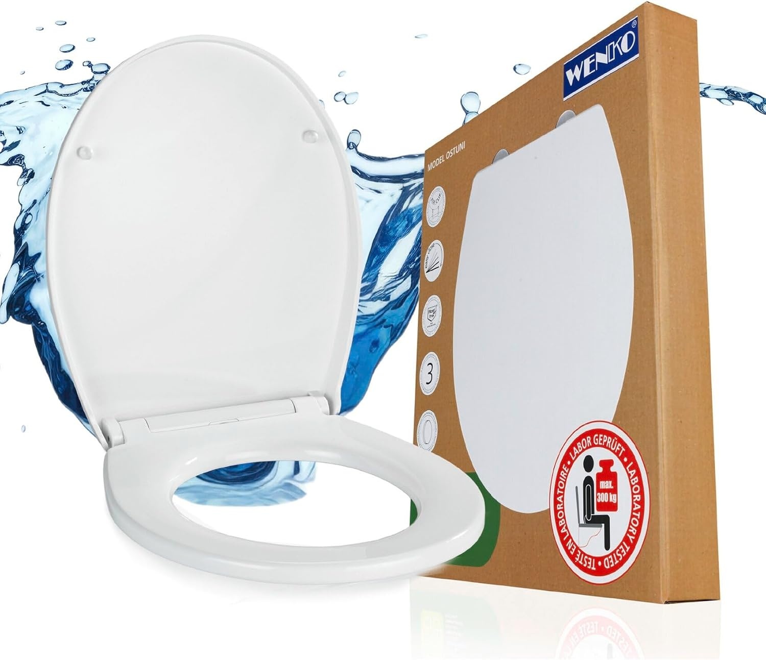 WENKO Ostuni Toiletbril Wit - 32% Korting