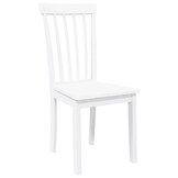 Eetkamerstoelen Massief Hout Wit 2 stuks - 34% Korting